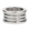 Bague 50 Bvlgari B.Zero1 - Bague en or blanc 18k et diamants 58 Facettes