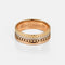 Bague 57 Boucheron Quatre - Bague en trois ors 18k et PVD marron 58 Facettes