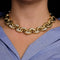 Collier Collier Vagues en or jaune et diamants 58 Facettes