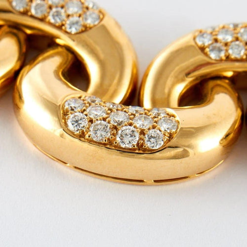 Collier Collier Vagues en or jaune et diamants 58 Facettes