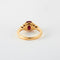 Bague 57.5 Bague en or jaune 750 avec rubis birman et diamants 58 Facettes