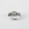Bague 54 Bague tulipe en or gris 750 et diamants 58 Facettes