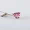 Collier Collier en or gris avec tourmaline rose et diamants 58 Facettes