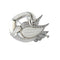 Broche Broche cygne en or gris et nacre, diamants 58 Facettes