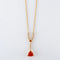 Collier Collier en or jaune avec grenats mandarine et diamants 58 Facettes