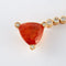 Collier Collier en or jaune avec grenats mandarine et diamants 58 Facettes
