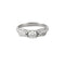 Bague 54 Bague Tulipe en or gris 18K et diamants 58 Facettes