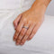 Bague 52.5 Bague tour complet en or gris 18k avec 123 diamants 58 Facettes 2.193
