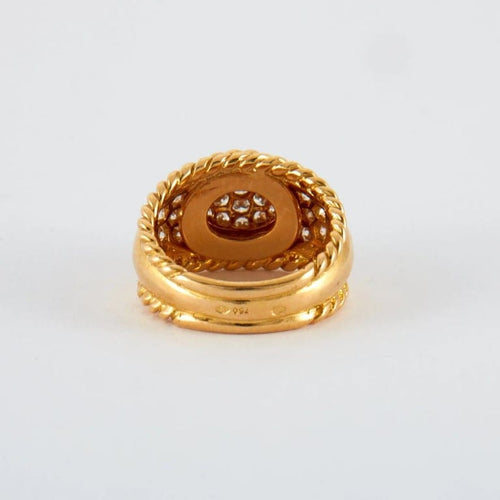 Bague 52.5 Bague corde en or jaune 18k et diamants 58 Facettes 2.206