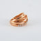 Bague 54 Fillat - Bague en or rose 18k avec diamants 58 Facettes 2.1525