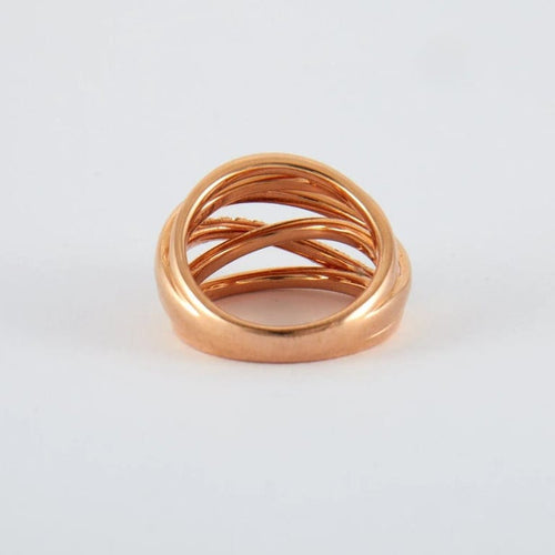 Bague 54 Fillat - Bague en or rose 18k avec diamants 58 Facettes 2.1525