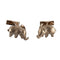 Boutons de manchette Boutons de manchette éléphant en or gris 18k et diamants 58 Facettes 2.566