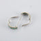 Boucles d'oreilles Ligne Vendôme - Boucles d’oreilles créoles en or gris 18k, émeraudes et diamants 58 Facettes 2.114