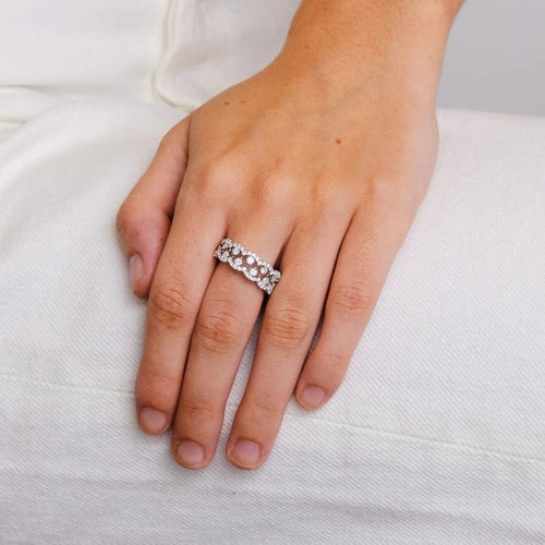 Bague 54 Ligne Vendôme Gravity - Bague en or blanc 18k et diamants 58 Facettes 2.1493