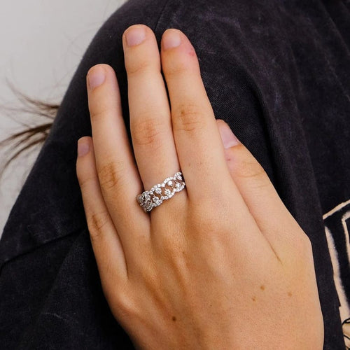 Bague 54 Ligne Vendôme Gravity - Bague en or blanc 18k et diamants 58 Facettes 2.1493
