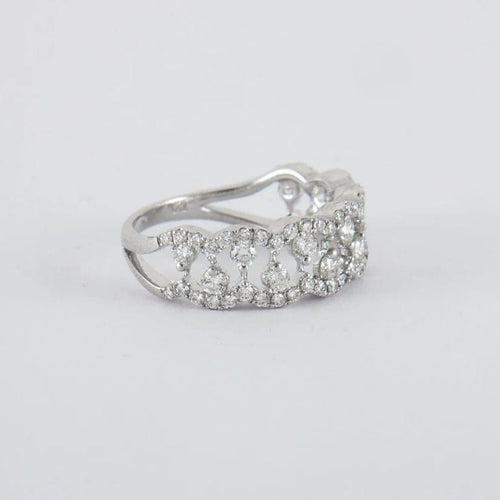 Bague 54 Ligne Vendôme Gravity - Bague en or blanc 18k et diamants 58 Facettes 2.1493