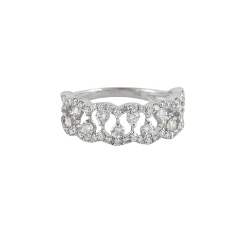 Bague 54 Ligne Vendôme Gravity - Bague en or blanc 18k et diamants 58 Facettes 2.1493