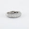 Bague 53 Bague jonc en or gris 18K pavée de diamants 58 Facettes 2.154