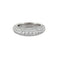 Bague 53 Bague jonc en or gris 18K pavée de diamants 58 Facettes 2.154