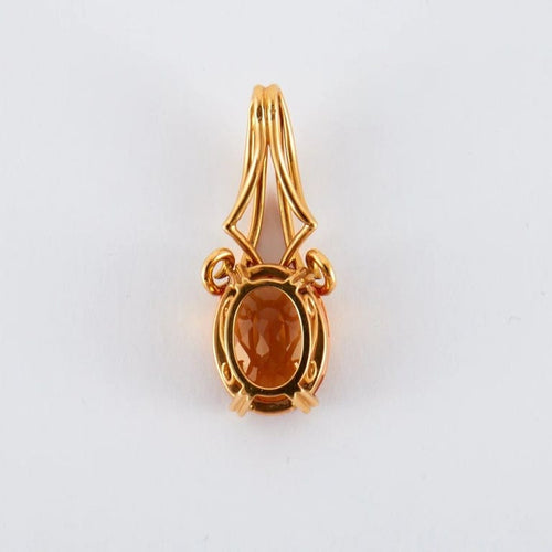 Pendentif Pendentif en or jaune 18k avec citrine 12 ct 58 Facettes 2.631