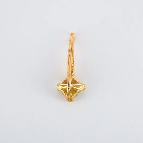 Pendentif Pendentif étoile éternelle en or jaune 18K, quartz lemon et grenats 58 Facettes 2.622