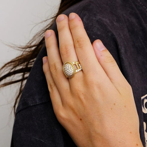 Bague 52 Bague corde en or jaune 18K et diamants 58 Facettes 2.208