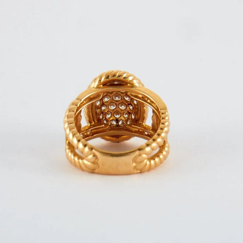 Bague 52 Bague corde en or jaune 18K et diamants 58 Facettes 2.208