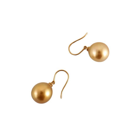 Boucles d'oreilles Boucles d’oreilles dormeuses en or jaune 18K et perles Gold 58 Facettes 2.578