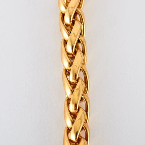 Collier Chaîne forçat diamantée en or jaune 18k 58 Facettes 2.355