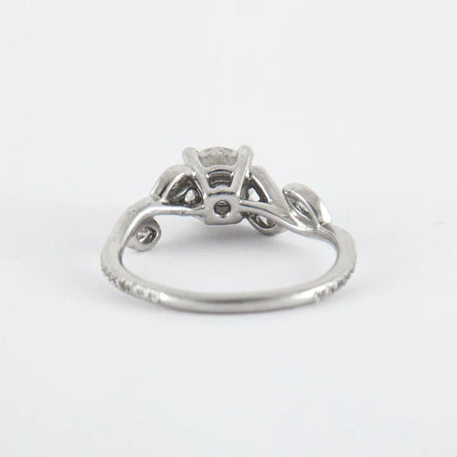 Bague 50 De Beers - Bague feuillage en platine 950 et diamants 58 Facettes 1.13209