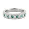 Bague 53.5 Ligne Vendôme Love - Bague en or gris 18k, émeraude et diamants 58 Facettes 2.113