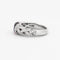 Bague 54 Bague entrelacée en or blanc 18k avec améthyste et diamants 58 Facettes 002.138