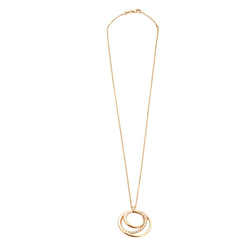 Collier Collier cercle en or rose 18k et diamants 58 Facettes 002.1526