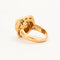 Bague 52 Bague Pétale - Bague en or jaune 18K avec perle blanche 58 Facettes 002.196