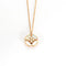 Collier Collier fleur en or rose 18k avec nacre et diamants 58 Facettes 002.687