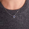 Collier Ligne Vendôme - Collier Cléopâtre en or blanc 18k, saphir et diamants 58 Facettes 002.1491