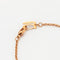 Collier Collier trèfle en or rose 18k avec quartz rose et diamants 58 Facettes 002.689