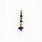 Pendentif Pendentif Arlequin en or blanc 18k améthyste, rubis et diamants 58 Facettes 002.151