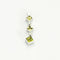 Pendentif Arlequin - Pendentif en or blanc palladié 18k avec péridots et diamants 58 Facettes 002.147