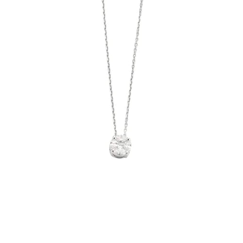 Collier Ligne Vendôme Jardin de Diamants - Collier rond en or blanc 18k diamant 58 Facettes 002.1518