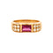 Bague 51 Bague tourmaline et diamants en or jaune 18k 58 Facettes 2.215