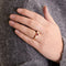 Bague 51 Bague tourmaline et diamants en or jaune 18k 58 Facettes 2.215