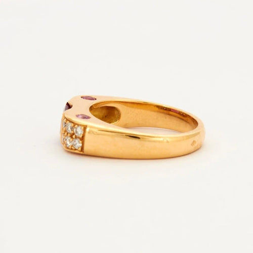 Bague 51 Bague tourmaline et diamants en or jaune 18k 58 Facettes 2.215