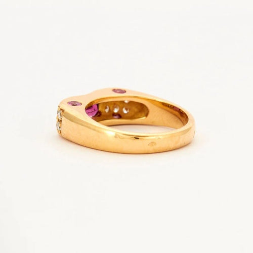 Bague 51 Bague tourmaline et diamants en or jaune 18k 58 Facettes 2.215