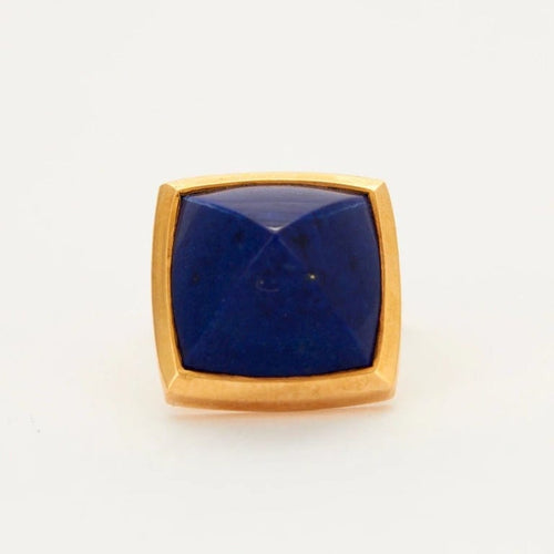 Boutons de manchette Boutons de manchette en or jaune 18k et lapis-lazuli 58 Facettes 001.12150