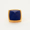 Boutons de manchette Boutons de manchette en or jaune 18k et lapis-lazuli 58 Facettes 001.12150
