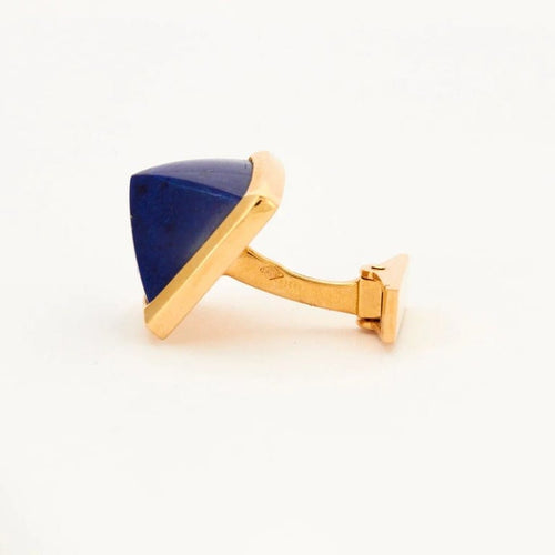 Boutons de manchette Boutons de manchette en or jaune 18k et lapis-lazuli 58 Facettes 001.12150