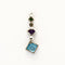Pendentif Pendentif Arlequin multicolore en or blanc 18k et pierres 58 Facettes 002.145