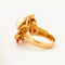 Bague 52.5 Bague trèfle en or jaune 18k avec perle Akoya 58 Facettes 002.198