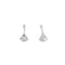 Boucles d'oreilles Boucles d'oreilles triangle en or blanc 18k et diamants 58 Facettes 002.1095